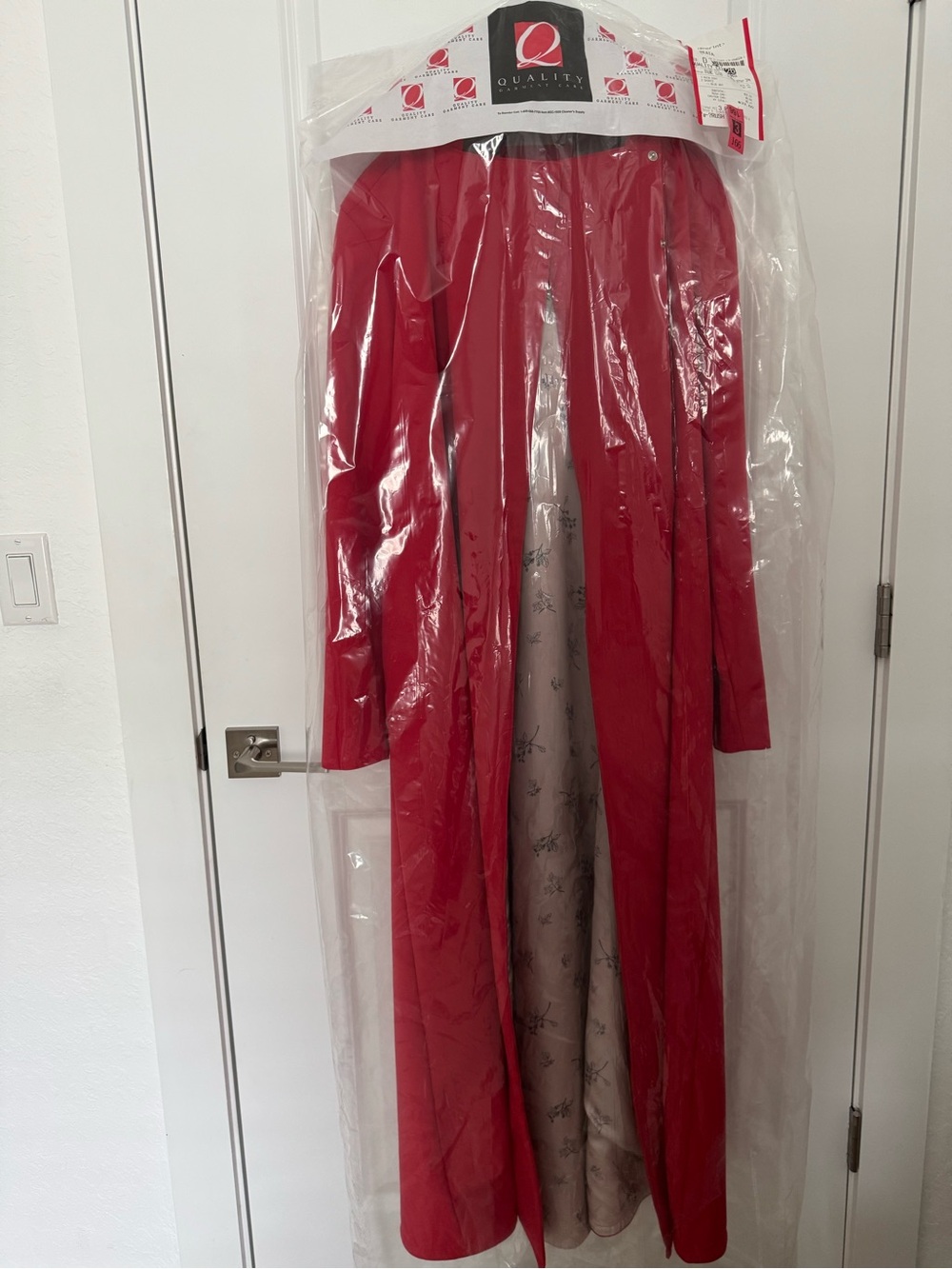 Rainsisters trapeze, classic trench, red coat - Picture 10 of 11